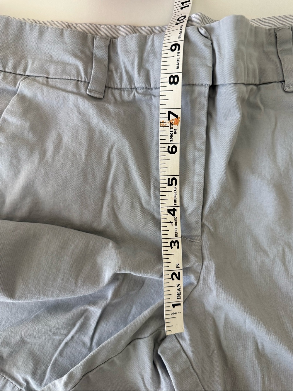 Tommy Hilfiger Flat Front Grey Chino Shorts Womens Size 10 Cotton Stretch - Picture 11 of 12